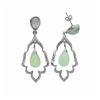 Sterling Silver Aqua Chalcedony Drop Earrings