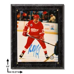 Paul Coffey Detroit Red Wings Signed Marbel Plaque