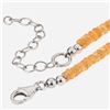 Image 3 : Sterling Silver 18” Colorful Spessartite Necklace