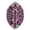 Image 2 : Sterling Silver 5.79ct Garnet Shield Ring-SZ 6