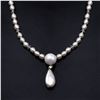 Image 2 : Sterling Silver Freshwater Pearl Necklace16"