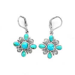 Sterling Silver Turquoise Dangle Earrings