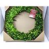 Image 1 : 24inch Boxwood Wreath Indoor/Covered Outdoor