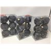 Image 1 : Lot of Cable Knit Shatter Resistant Ornaments (3 x 6)