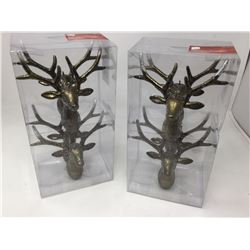 Lot of Shatter Resistant Deer Ornaments (4 x 2)