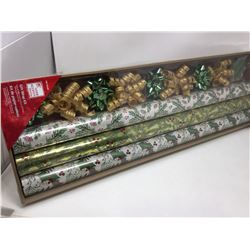 Home Accents Holiday Gift Wrap Kit-Green and Gold