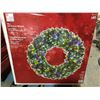 Image 1 : 30 inch LED Pre-Lit Wreath