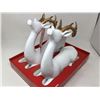 Image 1 : 12 inch Sitting Deer with Antlers-set of 2