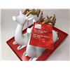 Image 2 : 12 inch Sitting Deer with Antlers-set of 2
