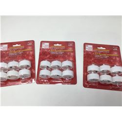Lot of Colour Changing LED Tealights (3 x 6)
