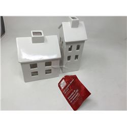 LED Ceramic Houses (Set of 2)