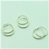 Image 1 : Sterling Silver Three Pairs Of Small Hoop Earrings (~weight 2g), Suggested Retail Value $40