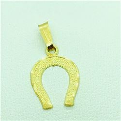 10KYellow Gold Horse Shoe Shaped(1.6cts) Pendant, Suggested Retail Value $200 (Estimated Selling Pri