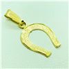 Image 2 : 10KYellow Gold Horse Shoe Shaped(1.6cts) Pendant, Suggested Retail Value $200 (Estimated Selling Pri
