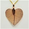 Image 1 : Natural Leaf Necklace (~weight 3.2g), Suggested Retail Value $200 (Estimated Selling Price from $30 