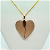 Image 2 : Natural Leaf Necklace (~weight 3.2g), Suggested Retail Value $200 (Estimated Selling Price from $30 