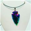 Image 2 : Bismuth Arrowhead Pendant Necklace, Suggested Retail Value $140