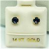 Image 3 : 14KYellow Gold Iolite(0.46cts) Earrings, Made in Canada, Suggested Retail Value $80