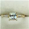 Image 1 : Sterling Silver Cubic Zirconia Ring (~Size 7) (~weight 3.4g), Suggested Retail Value $100