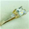 Image 2 : Sterling Silver Cubic Zirconia Ring (~Size 7) (~weight 3.4g), Suggested Retail Value $100