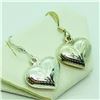Image 2 : Sterling Silver Heart Shaped Earrings (~weight 2.5g), Suggested Retail Value $60