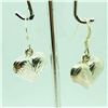 Image 3 : Sterling Silver Heart Shaped Earrings (~weight 2.5g), Suggested Retail Value $60