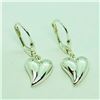 Image 2 : Sterling Silver Heart Shaped Earrings (~weight 2.5g), Suggested Retail Value $40
