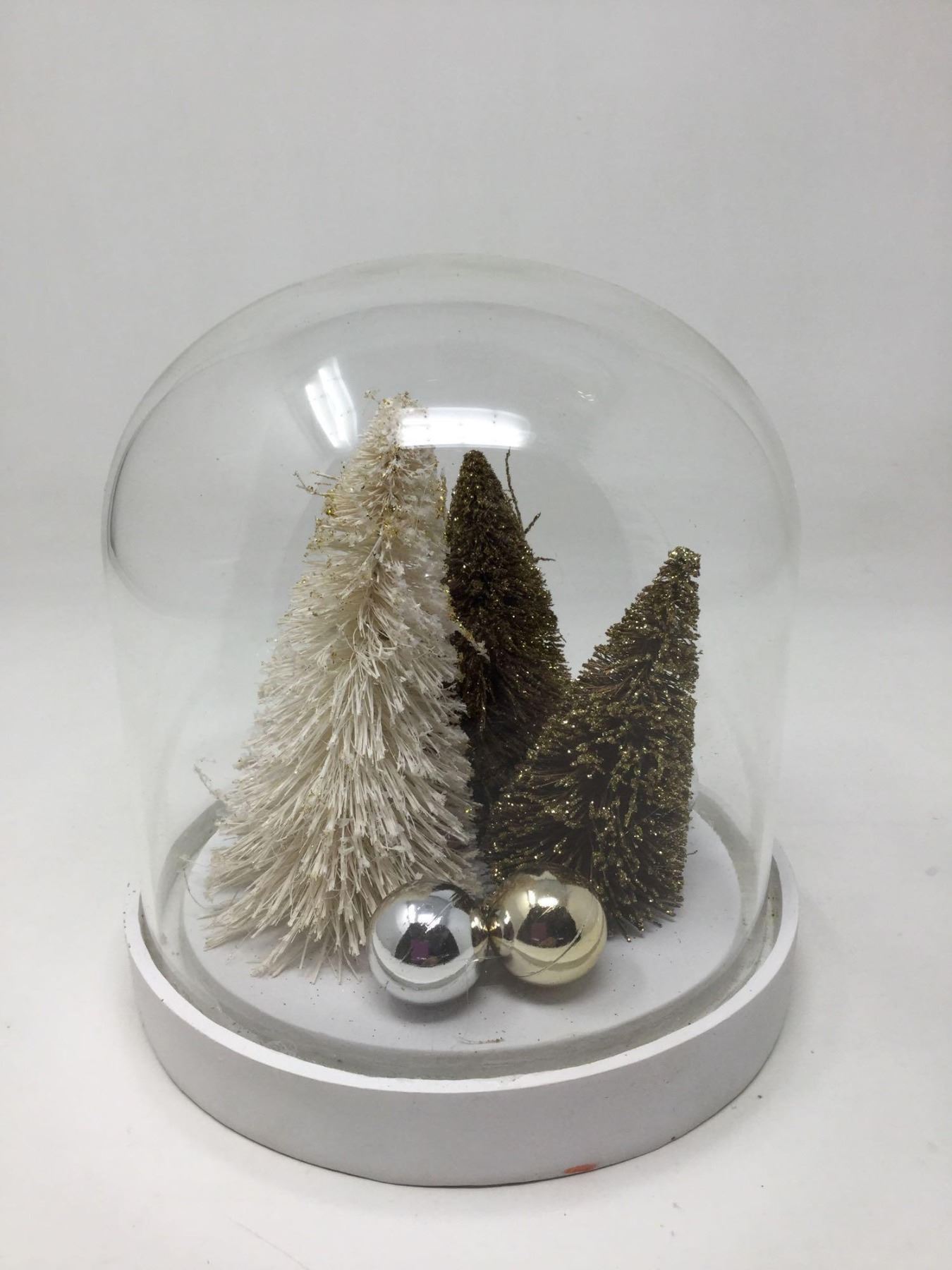Glass Dome Christmas Decoration  A D Auction Depot Inc.