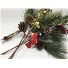Image 2 : Lot of 20 inch Decorative Spray- Cranberries, Greenery and Pinecones