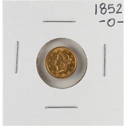 1852-O $1 Liberty Head Gold Dollar Coin