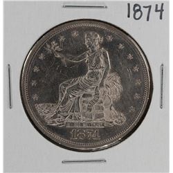 1874 $1 Trade Silver Dollar Coin