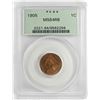 Image 1 : 1905 Indian Head Cent Coin PCGS MS64 RB Old Green Holder