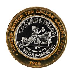 .999 Silver Caesars Palace Las Vegas, Nevada $10 Casino Limited Edition Gaming Token