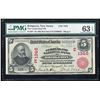 Image 1 : 1902 Red Seal $5 Bridgeton, NJ CH#1346 National Note PMG Choice Uncirculated 63EPQ