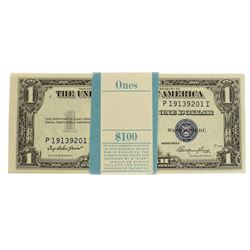 Pack of (100) Consecutive 1935E $1 Silver Certificate Notes