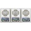 Image 2 : Lot of 1982Mo/1983Mo/1985Mo Mexico Libertad Onza Silver Coins NGC MS66