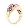 Image 4 : 14KT Yellow Gold 1.70 ctw Diamond and Ruby Ladies Ring