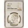 Image 1 : 1881-S $1 Morgan Silver Dollar Coin NGC MS64 Nice Reverse Toning