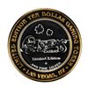 Image 2 : .999 Fine Silver Osheas Las Vegas, Nevada $10 Limited Edition Gaming Token