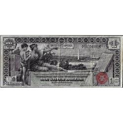 1896 $1 Educational Silver Certificate Note