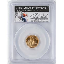 2013 $5 American Gold Eagle Coin PCGS MS70 Mint Director Diehl Signature
