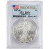 Image 1 : 2007-W $1 American Silver Eagle Coin PCGS MS70 First Strike