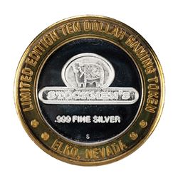 .999 Silver Stockmen's Elko, Nevada $10 Limited Edition Casino Gaming Token
