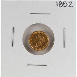 1852 $1 Liberty Head Gold Dollar Coin