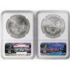 Image 2 : Lot of (2) 2012-S $1 American Silver Eagle Coins NGC MS69 First Releases