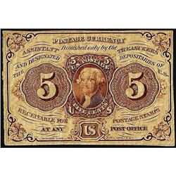 July 17, 1862 5 Cent 1st Issue Fractional Currency Note