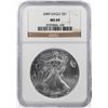 Image 1 : 2009 $1 American Silver Eagle Coin NGC MS69