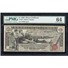 Image 1 : 1896 $1 Educational Silver Certificate Note Fr.224 PMG Choice Uncirculated 64