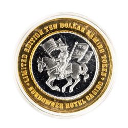 .999 Silver Sundowner Hotel Casino Reno, NV $10 Casino Limited Edition Gaming Token