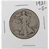 Image 1 : 1921-S Walking Liberty Half Dollar Coin